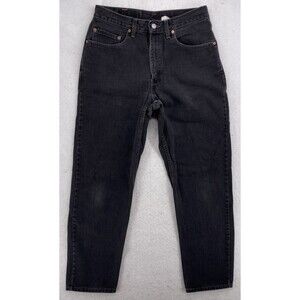 Vtg LEVI'S 550 Relaxed Fit Jeans W33 L33 Faded Black Denim Canada 1990s